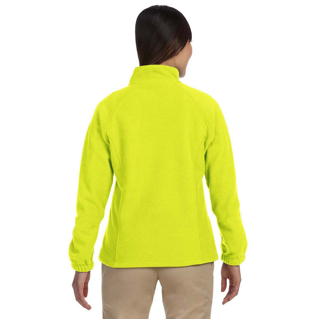 Harriton Women's Safety Yellow 8 oz. Full-Zip Fleece