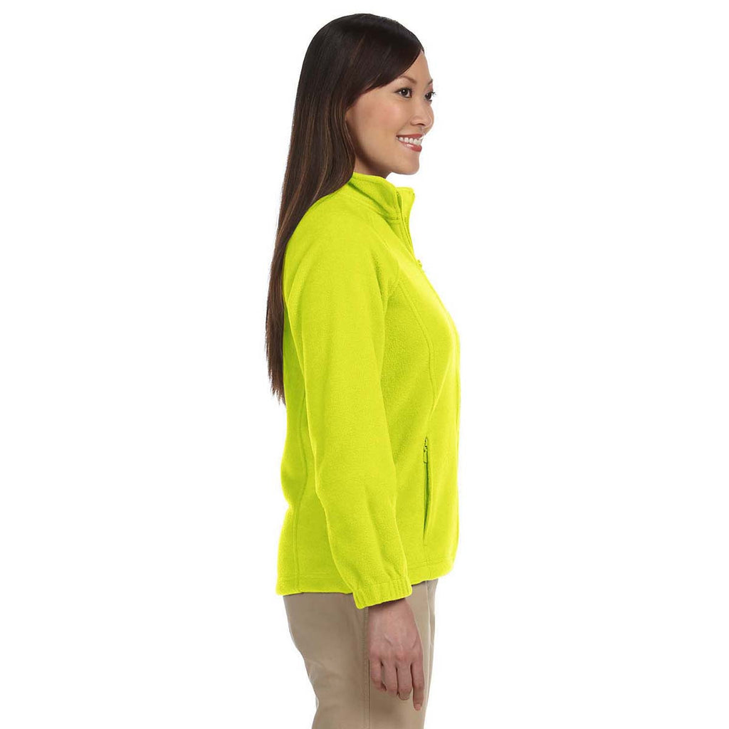 Harriton Women's Safety Yellow 8 oz. Full-Zip Fleece