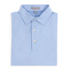 Peter Millar Men's Cottage Blue Solid Stretch Jersey Polo
