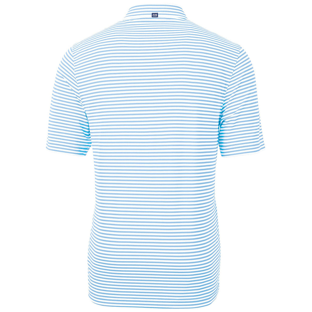Cutter & Buck Men's Atlas Virtue Eco Pique Stripped Recycled Polo