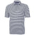Cutter & Buck Men's Navy Blue Virtue Eco Pique Stripped Recycled Polo