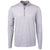 Cutter & Buck Men's Polished/White Virtue Eco Pique Micro Strip Recycled Quarter Zip
