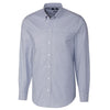 Cutter & Buck Men's Light Blue Long Sleeve Epic Easy Care Tailored Fit Stretch Oxford Shirt