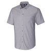 Cutter & Buck Men's Charcoal Short Sleeve Epic Easy Care Stretch Oxford Shirt