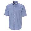 Cutter & Buck Men's French Blue Short Sleeve Epic Easy Care Nailshead