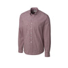 Cutter & Buck Men's Bordeaux L/S Epic Easy Care Gingham Dress Shirt