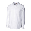 Cutter & Buck Men's White L/S Tailored Fit Nailshead Dress Shirt