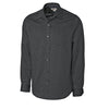 Cutter & Buck Men's Black L/S Tailored Fit Spread Nailshead Dress Shirt