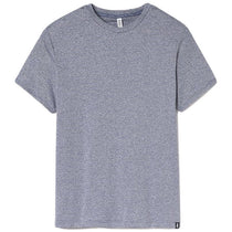 Glyder Men's Heather Indigo and White Stripe Salton Short Sleeve