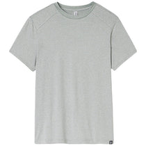 Glyder Men's Sage and White Stripe Salton Short Sleeve