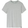 Glyder Men's Sage and White Stripe Salton Short Sleeve