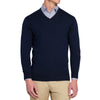 Peter Millar Men's Navy Crown Soft V-Neck Sweater