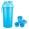 Primeline Blue 20 oz. Smartshake Original Compartment Fitness Shaker