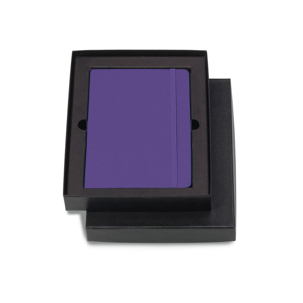 Moleskine Gift Set with Brilliant Violet Large Hard Cover Ruled Notebook (5" x 8.25")