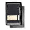 Moleskine Gift Set with Black Hard Cover Plain Large Notebook and Grey Pen (5