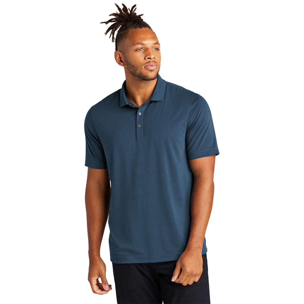 Mercer+Mettle Men's Insignia Blue Stretch Jersey Polo