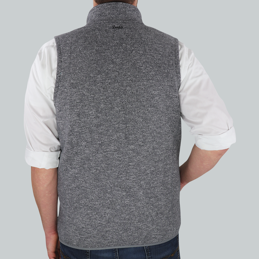 Rally Zusa Men's Grey Heather Midtown Fleece Vest