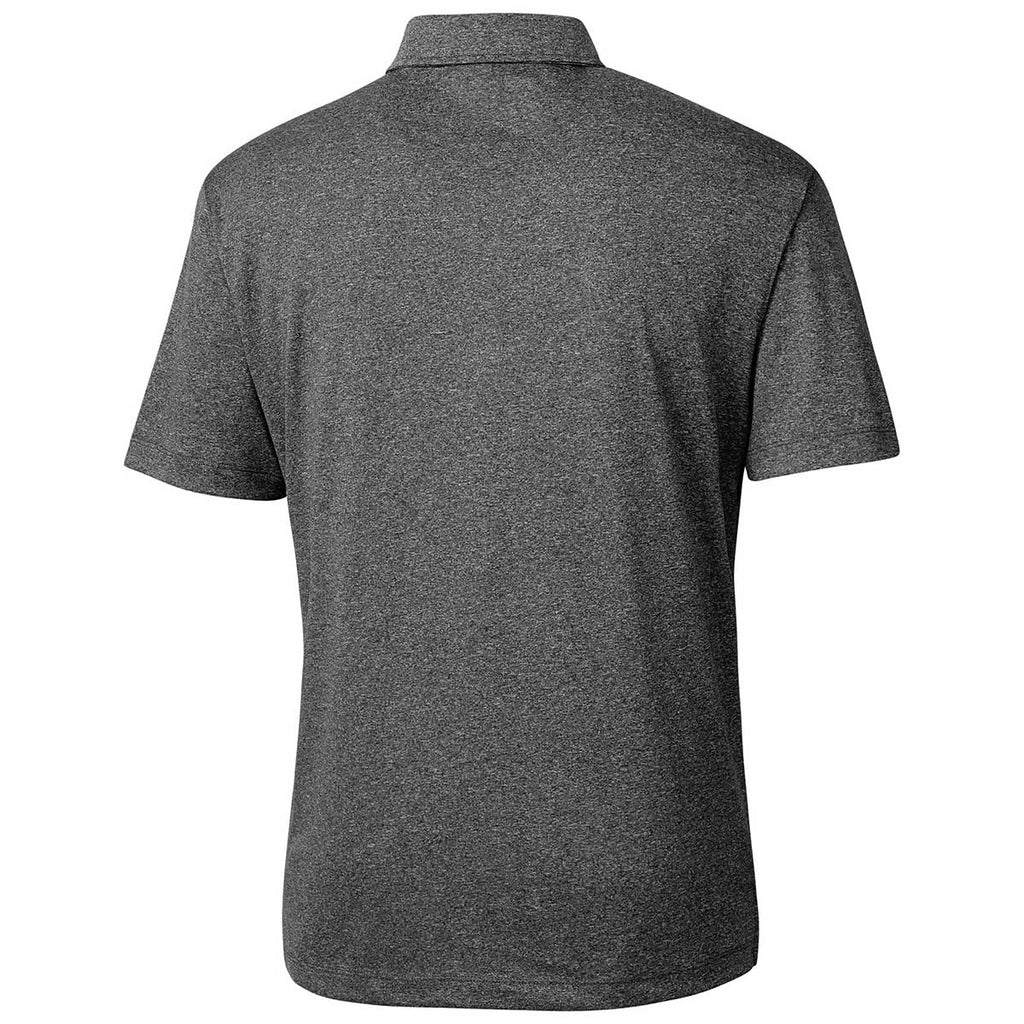 Clique Men's Black Heather Charge Active Polo