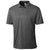 Clique Men's Black Heather Charge Active Polo