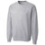 Clique Unisex Athletic Grey Heather Basics Fleece Crew