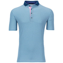 Greyson Men's Arctic White Volcano Diaries Polo