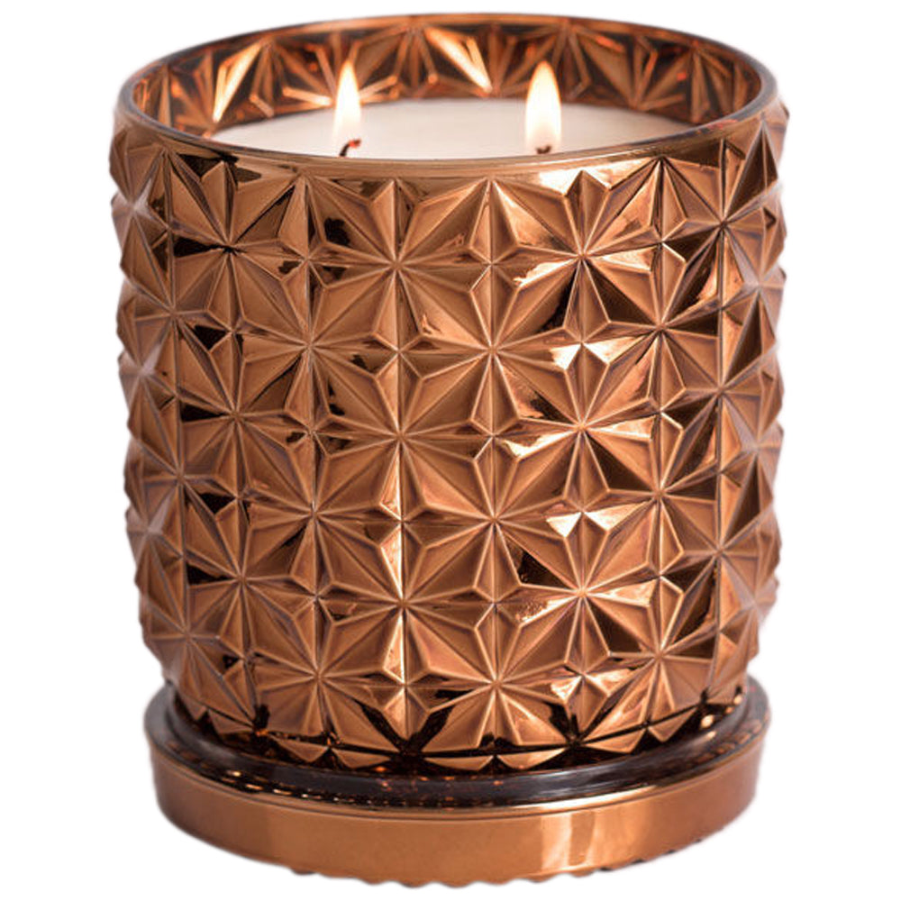 Dark Vanilla & Sandalwood Gilded Muse Jumbo Faceted Jar