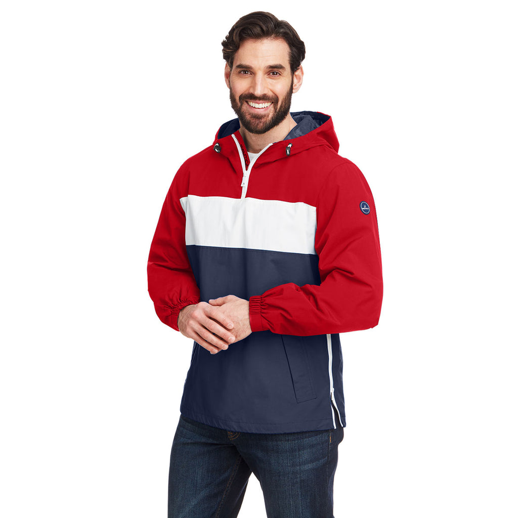 Nautica Unisex Nautica Navy/White/True Red Windward Pullover Anorak