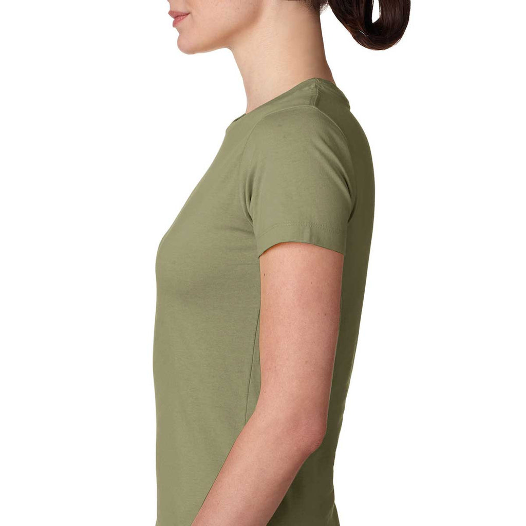 Next Level Women's Light Olive Boyfriend Tee