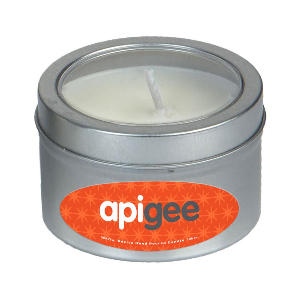 SnugZ Cranberry Spice Scented Candle in Small Window Tin 3.5 oz.