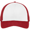 New Era 9FORTY White/Scarlet Red Snapback Contrast Front Mesh Cap
