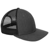 New Era Heather Graphite/Black Snapback Low Profile Trucker Cap