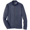 North End Men's Classic Navy Heather/Carbon Flux 2.0 Full-Zip Jacket