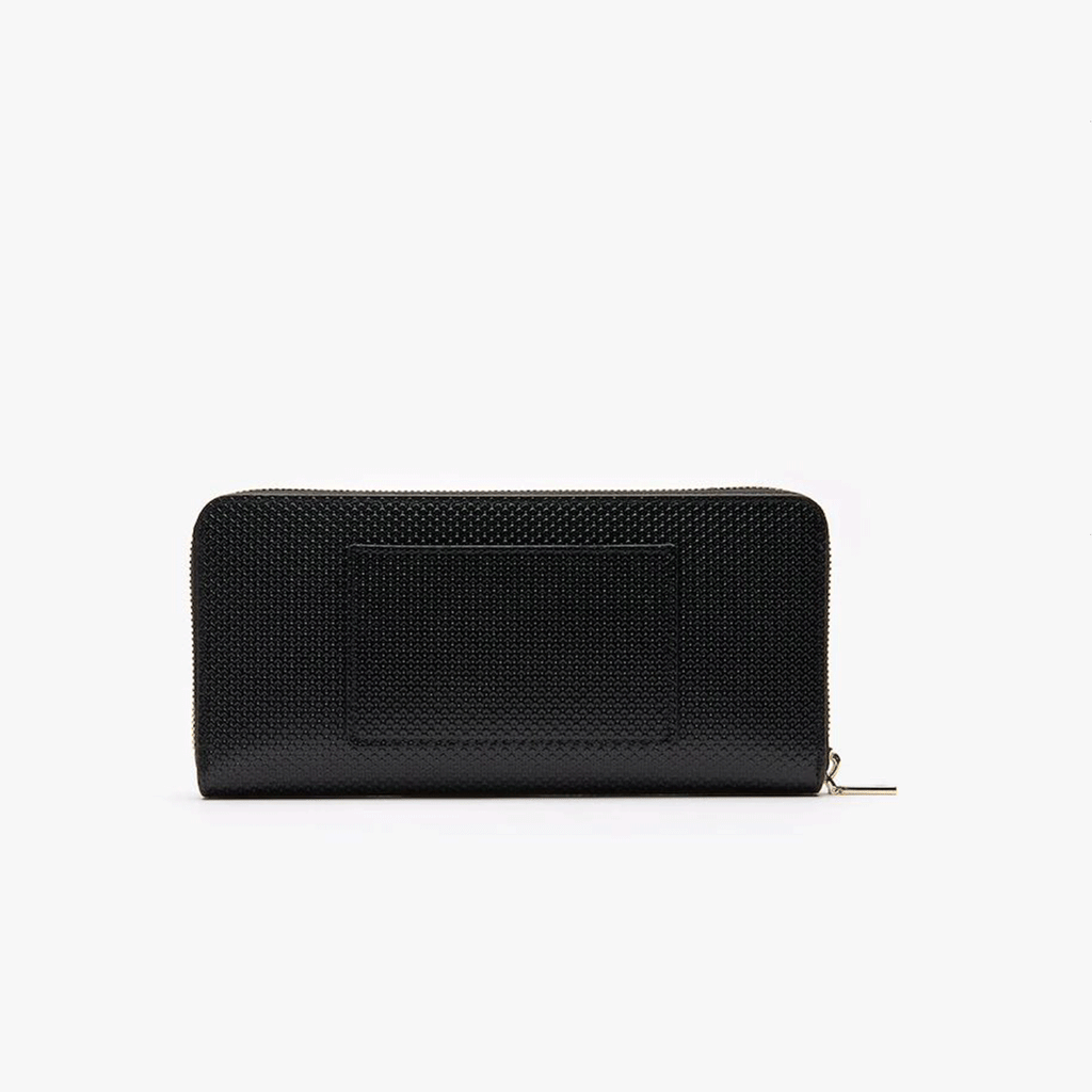 Lacoste Women's Black Chantaco Leather 12 Card Wallet