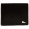 Lacoste Men's Black Fitzgerald Leather Billfold with ID Card Holder