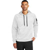 Nike Men's White Therma-FIT Pocket Pullover Fleece Hoodie