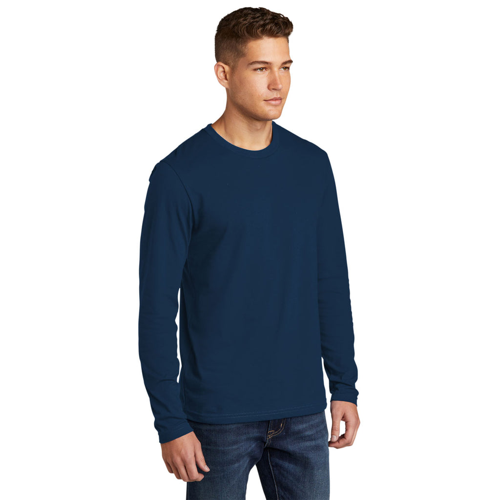 Next Level Men's Cool Blue Cotton Long Sleeve Tee