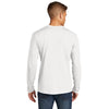 Next Level Men's White Cotton Long Sleeve Tee