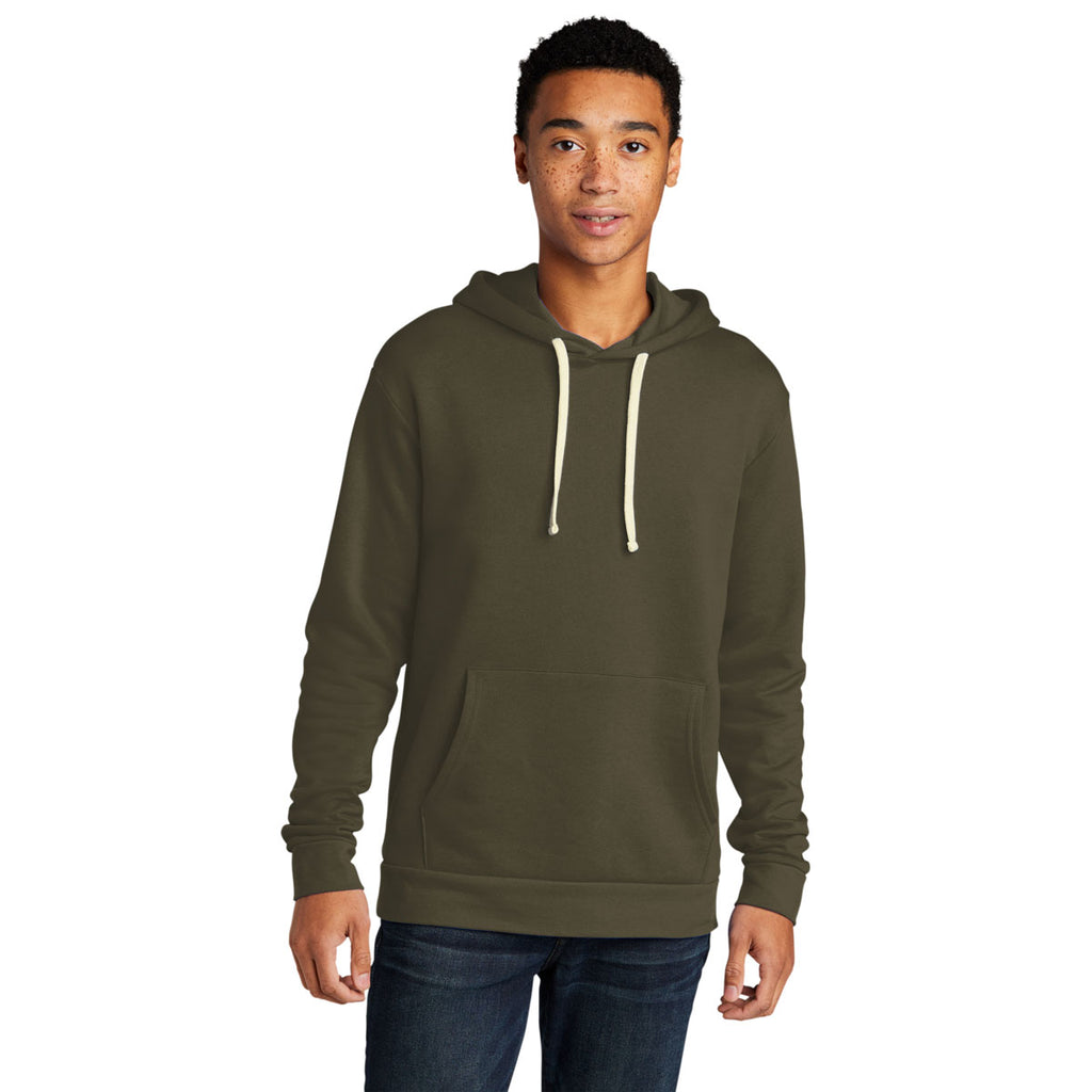 Next Level Unisex Military Green Beach Fleece Pullover Hoodie