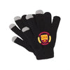 K & R Black Cyber Touchscreen Compatible Glove