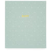 Sugar Paper Mist Green Swiss Dot Baby Book