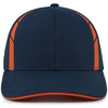 Pacific Headwear Navy/Orange Coolcore Sildline Snapback Cap