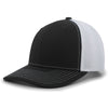 Pacific Headwear Black/White/Black Air Mesh Sidline Cap