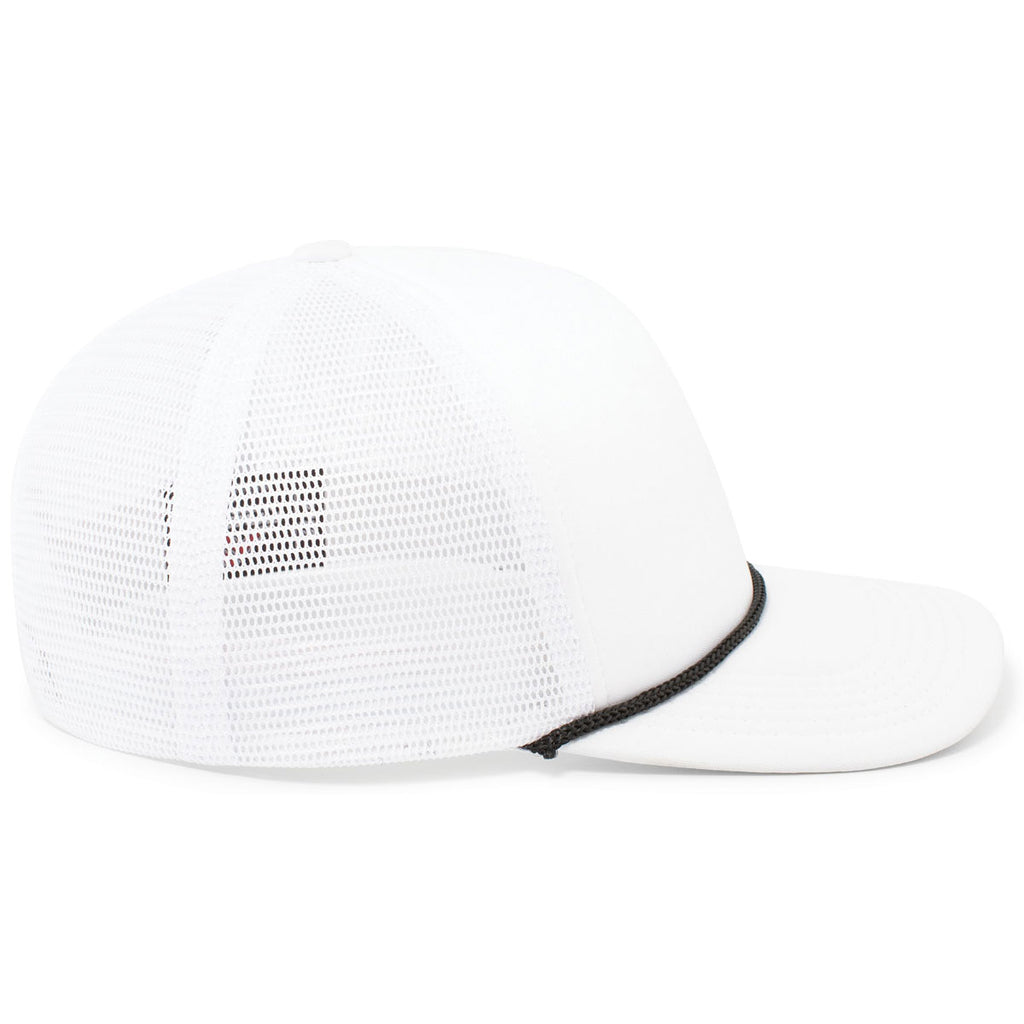 Pacific Headwear White/Black Foamie Fresh Trucker Cap