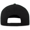 Pacific Headwear Black/Dark Green Momentum Team Cap