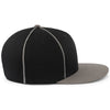 Pacific Headwear Black/Graphite Momentum Team Cap