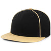 Pacific Headwear Black/Vegas Gold Momentum Team Cap