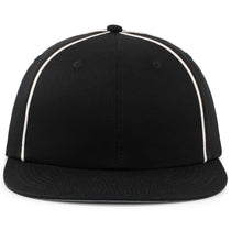 Pacific Headwear Black/White Momentum Team Cap