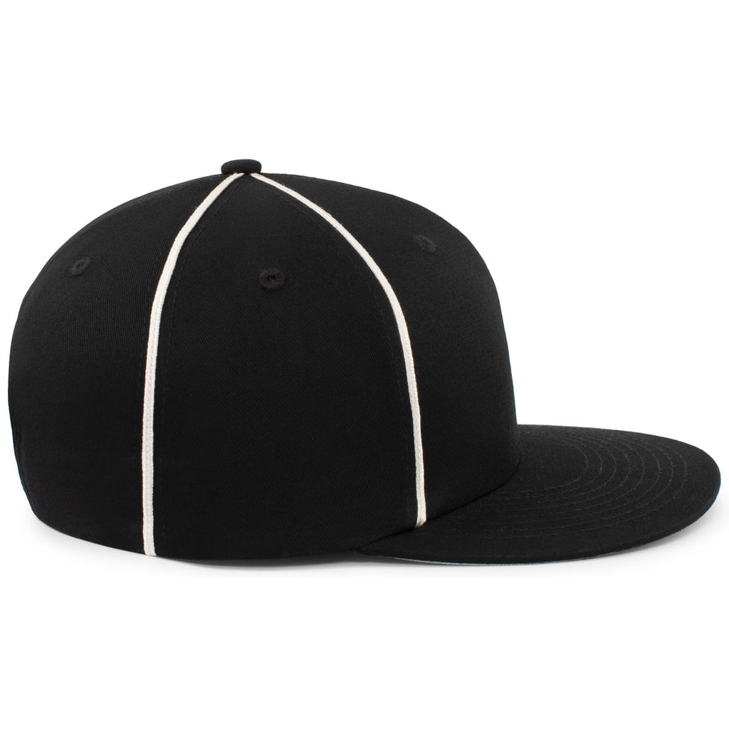 Pacific Headwear Black/White Momentum Team Cap