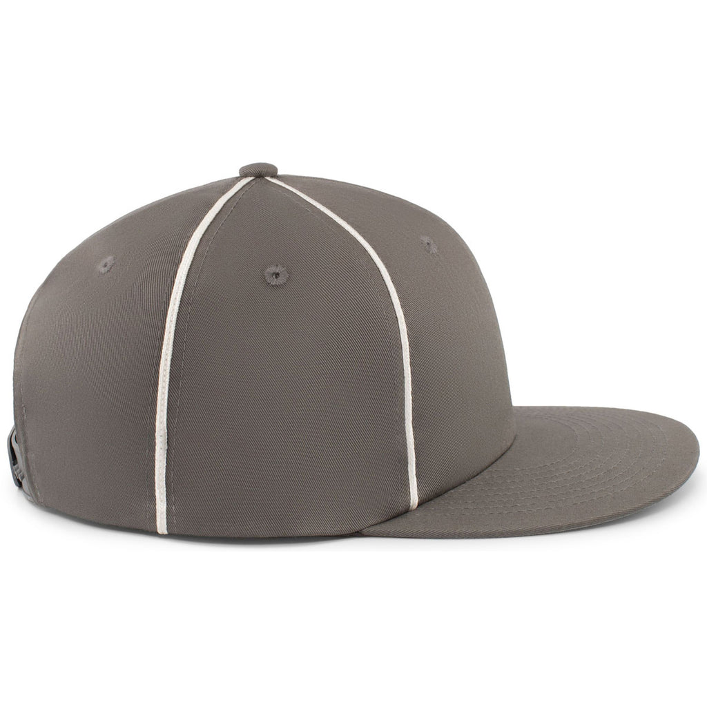 Pacific Headwear Graphite/White Momentum Team Cap