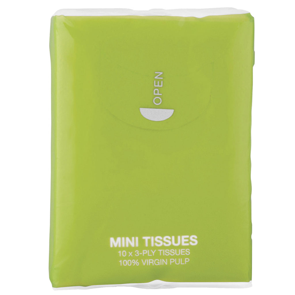 Primeline Lime Green Mini Tissue Packet